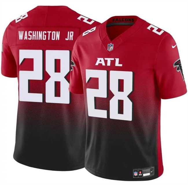 Men & Women & Youth Atlanta Falcons #28 Carlos Washington Jr Red Black 2024 F.U.S.E Vapor Untouchable Limited Football Stitched Jersey->atlanta falcons->NFL Jersey